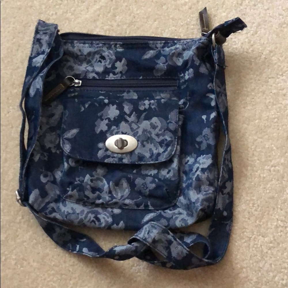 Floral Denim Bag